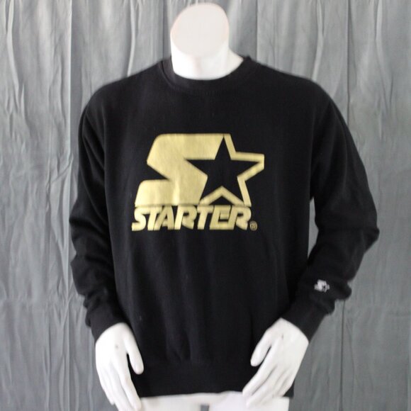 Starter Black Label Sweater - Gold Starter Logo - Men's Large - Picture 3 of 9